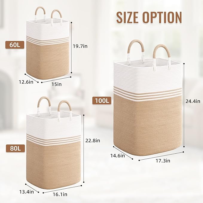 Laundry Basket Hamper, Blanket Storage, Dirty Clothes Hamper