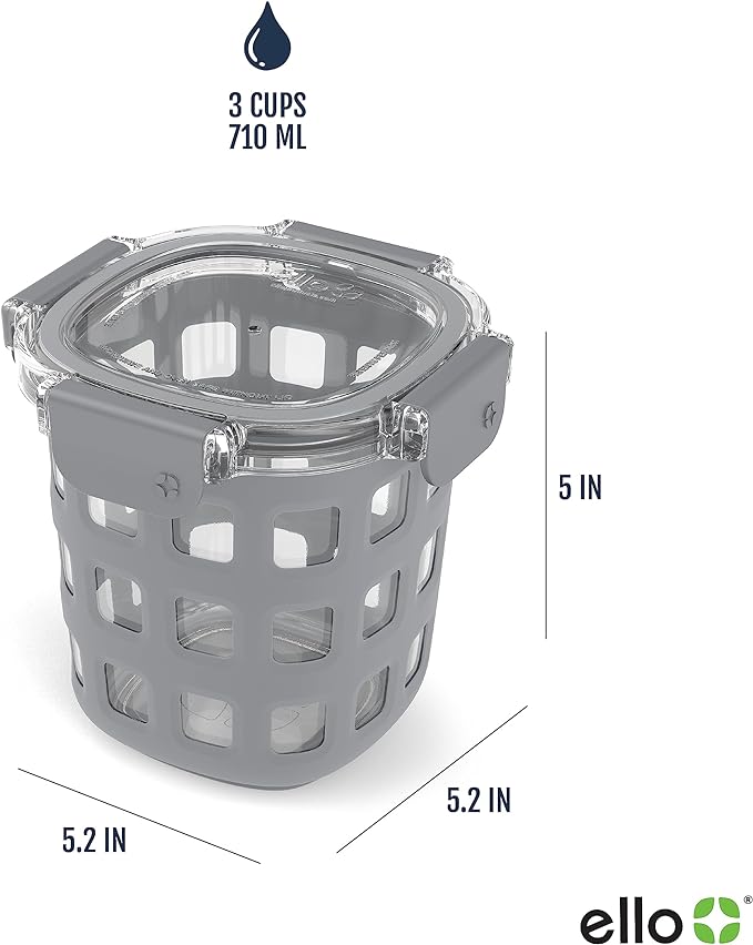 Ello Duraglass Meal Prep Container- Glass Food Storage Container
