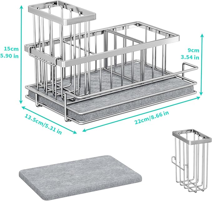 HapiRm Sink Caddy Sponge Holder