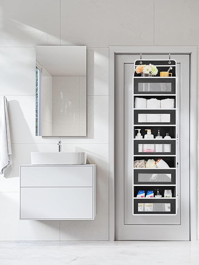 JARLINK Over the Door Organizer Storage, 5 shelf Hanging Organizer