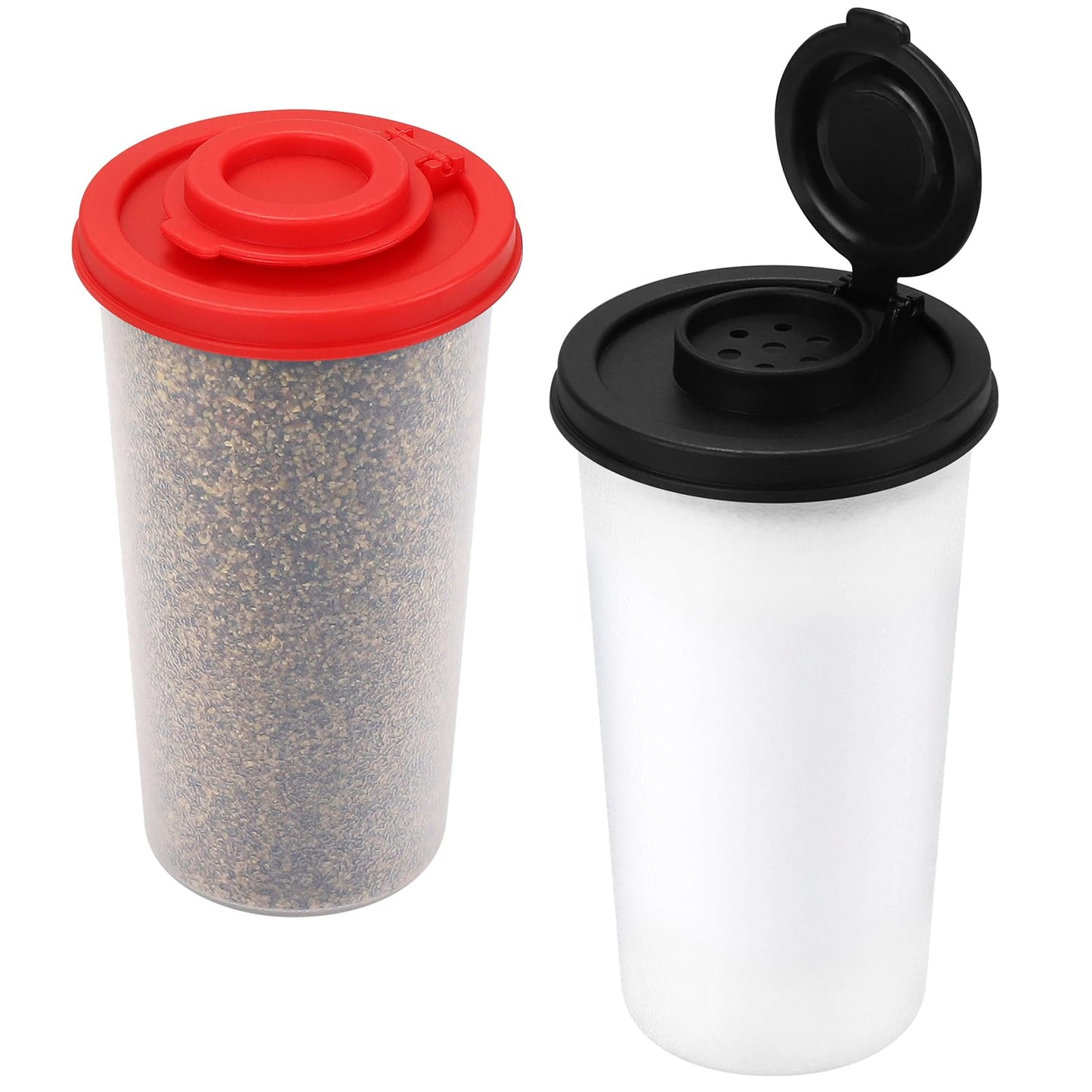 Accmor Salt and Pepper Shakers, Large Salt Shaker to go Moisture Proof Salt Pepper Shakers Spice Container Dispenser for Camping Picnic Lunch Boxes Travel Kitchen