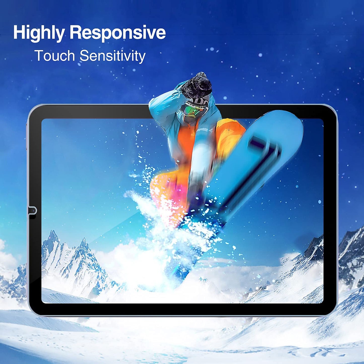 ProCase 2 Pack Screen Protector for iPad 9th 8th 7th Generation 10.2 Inch (2021/2020/2019), Tempered Glass Film for A2602 A2603 A2270 A2197 -Clear