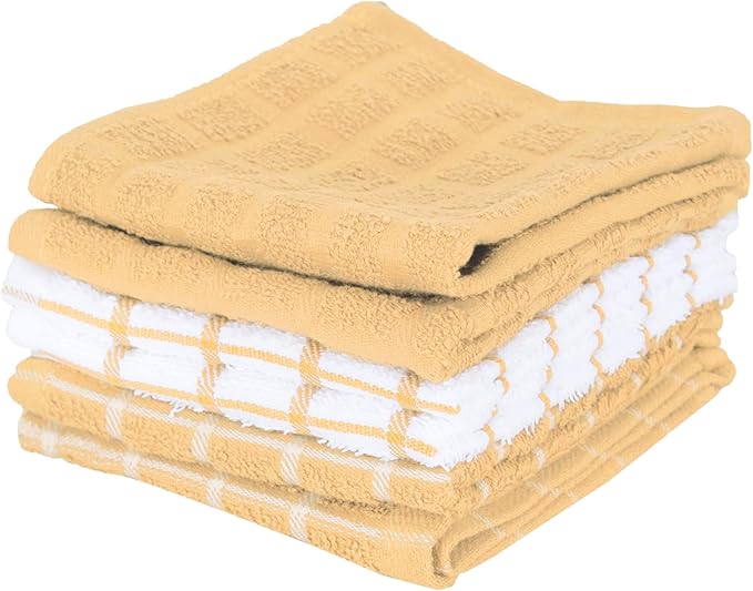 Ritz Premium 100% Cotton Terry Check Kitchen Dish Cloths