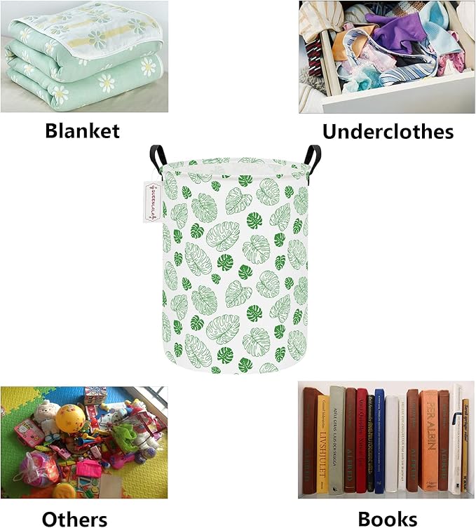 QUEENLALA Large Storage Basket, Laundry Hamper/Bathroom/Home Decor/Collapsible