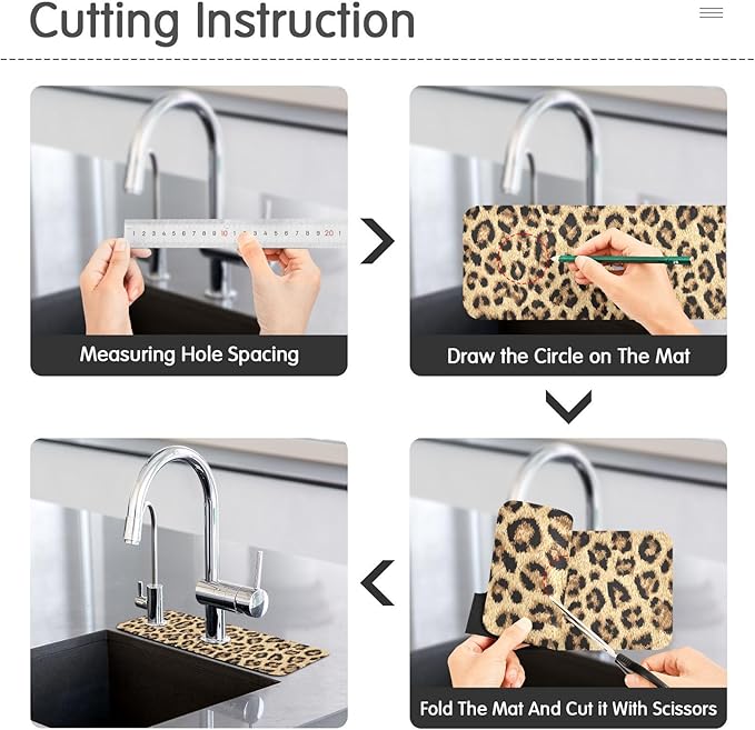 Kitchen Sink Splash Guard 1 PC 14.7 Inch Sink Faucet Mat Splash Guard