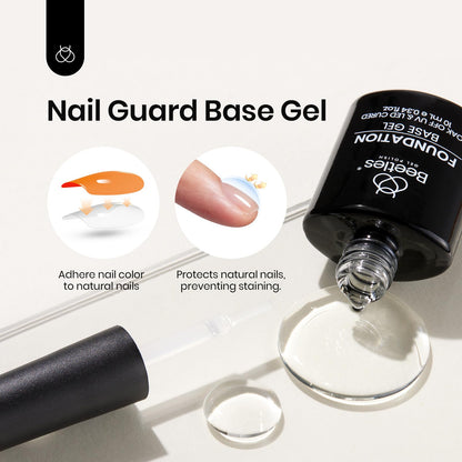 Beetles Nail Prep Kit Nail Dehydrator and Primer Nail Care Tool Kit 20ml Large Capacity Acid-Free & Hema-Free Dehydrate Bond Primer with Manicure Tools for Acrylic Nail Gifts for Women