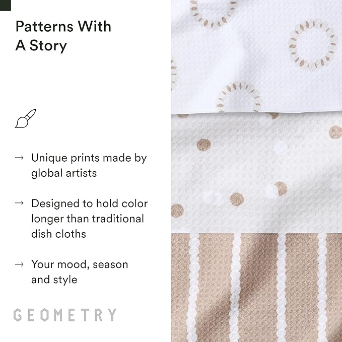 GEOMETRY Dishcloth – Evergreen Collection – Quick-Dry, Ultra-Absorbent