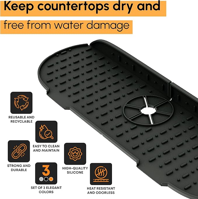 Silicone Splash Guard, Sink Protectors