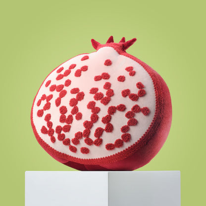 Phantoscope Papaya Shaped Throw Pillow, Fruit Themed Cushion for Couch, Bed and Chair, Pink, 10 x 15 inches