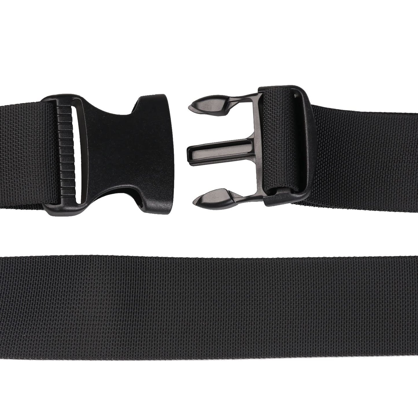 MAGARROW 1.5-Inch Luggage Straps Buckle Packing Strap Adjustable Belts Suitcase Secure Accessory for Travel (Black, 1.5'' x 78")