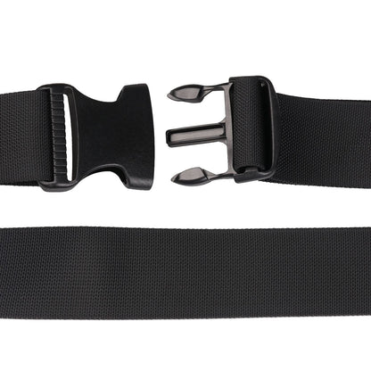 MAGARROW 1.5-Inch Luggage Straps Buckle Packing Strap Adjustable Belts Suitcase Secure Accessory for Travel (Black, 1.5'' x 78")