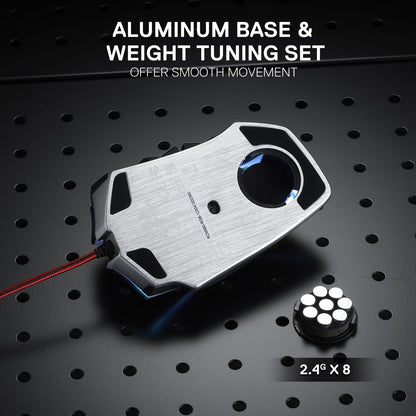 Redragon M913 Impact Elite Wireless Gaming Mouse, 16000 DPI Wired/Wireless RGB Mouse with 16 Programmable Buttons, 45 Hr Battery and Pro Optical Sensor, 12 Side Buttons MMO Mous