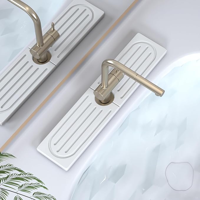 Kitchen Faucet Mat, Quick Drying Diatomite Sink Faucet Mat Splash Guard