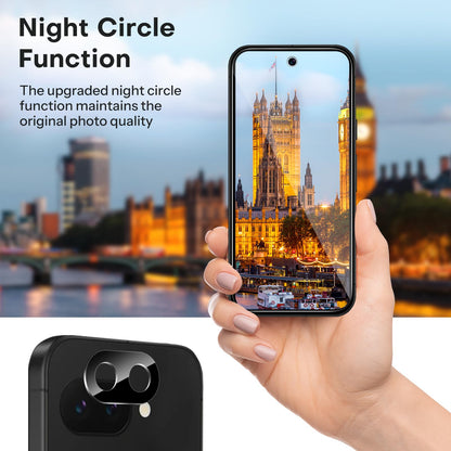 OMOTON 3+2 Pack for Google Pixel 9 Pro Screen Protector, 3 Pack Tempered Glass Screen Protector & 2 Pack Camera Lens Protector for Pixel 9 Pro 2024 6.3-inch, Case Friendly (Not for Pixel 9/9 Pro XL)