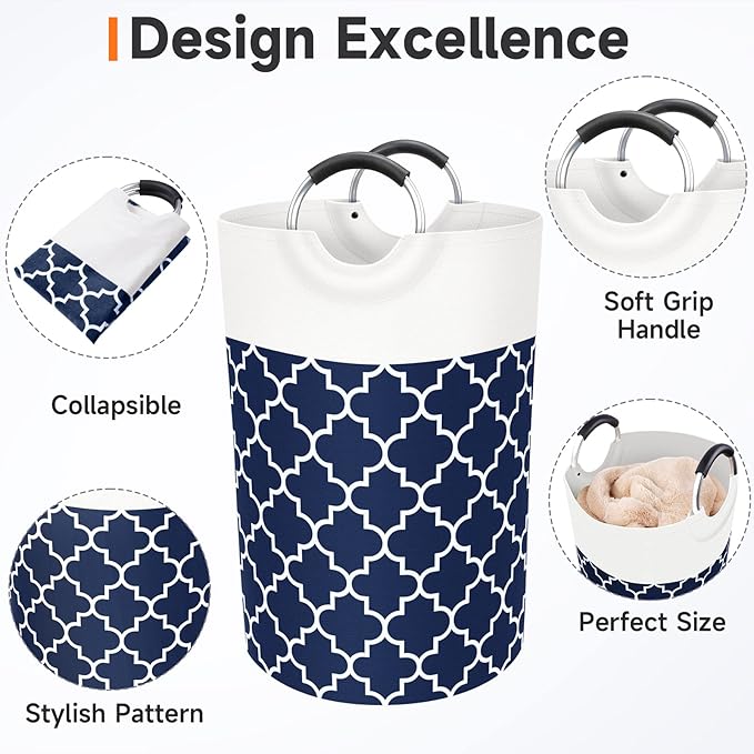Large Laundry Basket Laundry Hamper Bag Washing Bin Clothes Bag Collapsible Tall