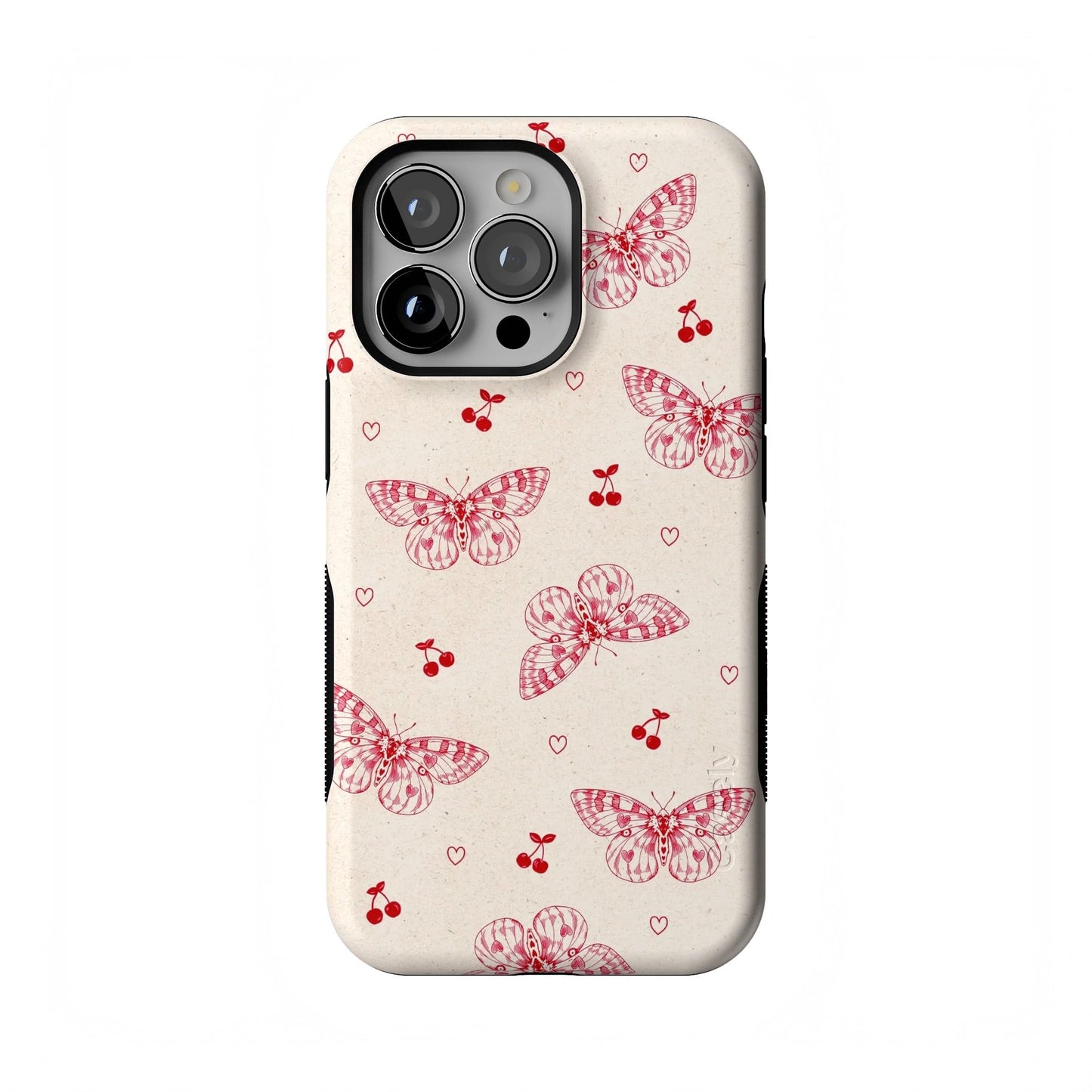 Casely iPhone 13 Pro Case | Compatible with MagSafe | Taupe on Nude | Solid Beige Aesthetic Cream Case