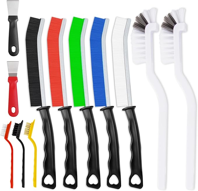 Crevice Cleaning Brush, Thin Hard Bristle Crevice Cleaning Tool Supplies
