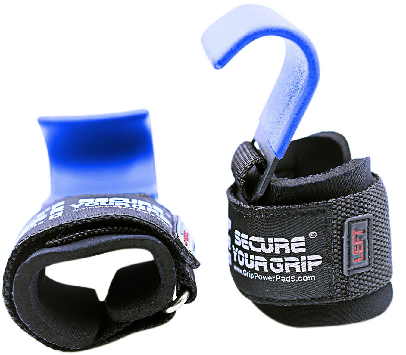 Weight Lifting Hooks Heavy Duty Lifting Wrist Straps Pull Ups Deadlift Straps Power Lifting Grips Padded Workout Straps for Weightlifting Gym Gloves for Men & Women Premium Workout Equipment