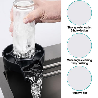 29.5 * 17.7 inch Kitchen Sink, Single Bowl Stainless Steel Sink Multifunctional Drop In Sink with Pull-Down Faucet and Multiple Accessories (black grey, 29.5 * 17.7 inch)