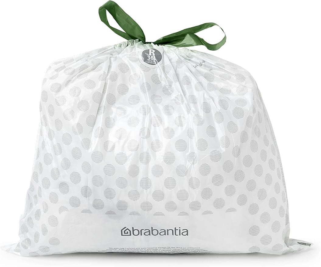 Brabantia PerfectFit Trash Bags Thick Plastic Trash Can Liners