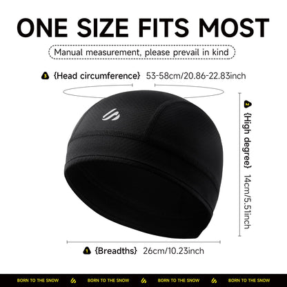 SAITAG 3 Pieces Skull Cap Helmet Liner, Cooling Hat Welding Cycling Beanies Head wrap for Men Women Hard Hat Durags
