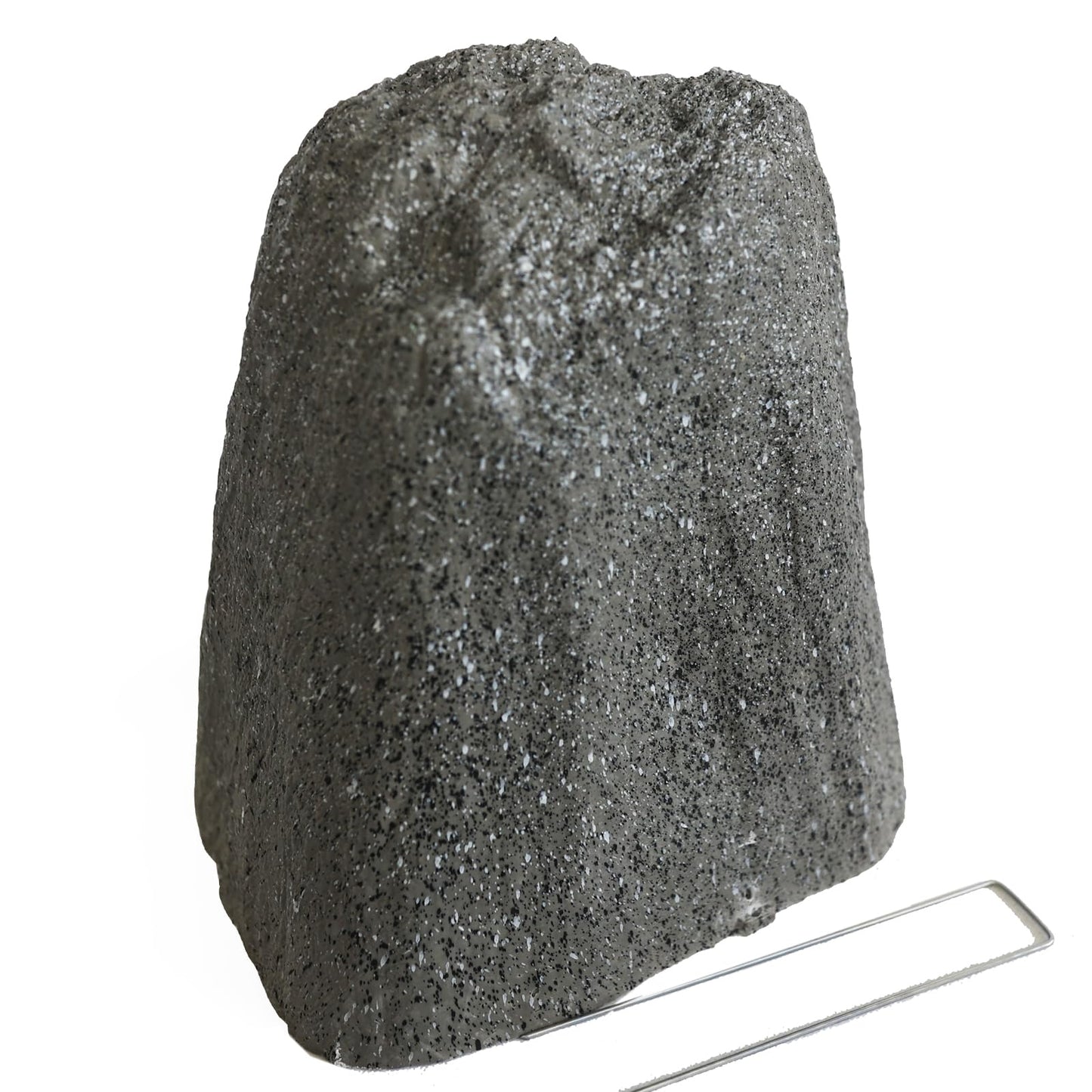 Outdoor Fake Rock Cover, Fiberglass Faux Stone for Landscaping,H:12.1"xL:11.7"xW:9.2", Decorative Well Pump & Gas Meter Cover, Grey Resin Rock Design