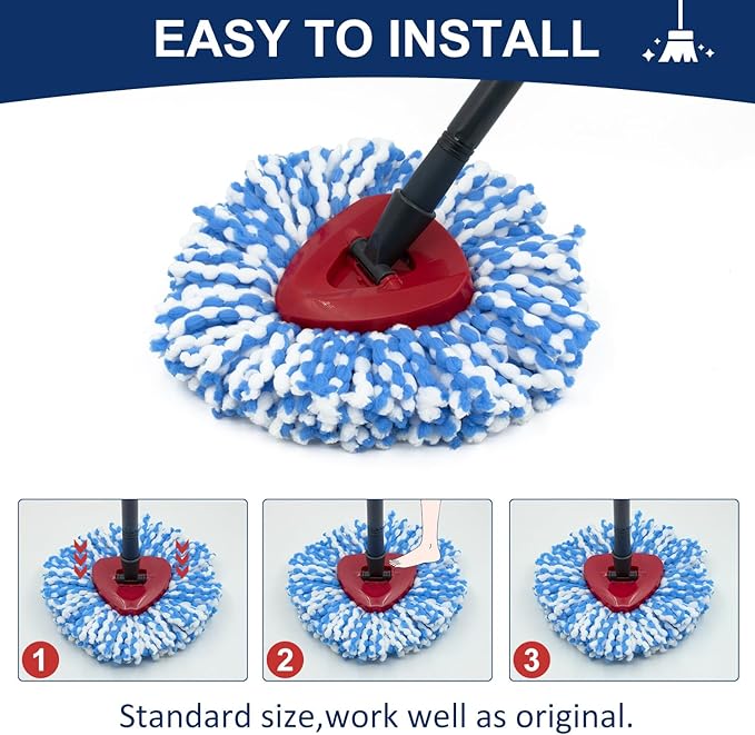 Spin Mop Head Replacements Compatible
