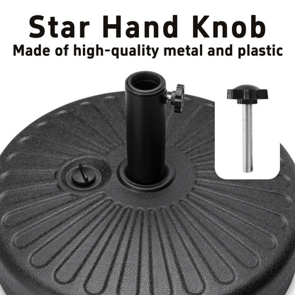 Runseaway 4Pcs M8 x 50mm Star Hand Knob Tightening Screws, Plastic Clamping Handle, Threaded Male Replacement Knob for Umbrella Base, Machines, Furniture, Tool Accessories