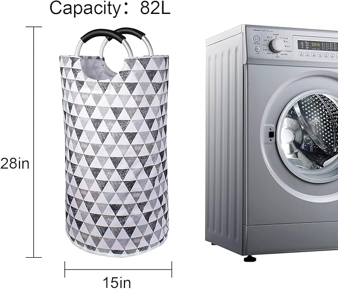 Dalykate Large Laundry Basket 82L Collapsible Oxford Fabric Laundry Hamper