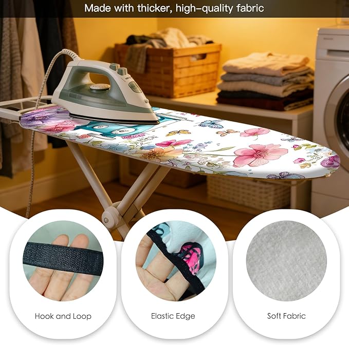 Nuxovilar Ironing Board Cover Needle Cotton 15x54 Inches | Ironing Board Cover