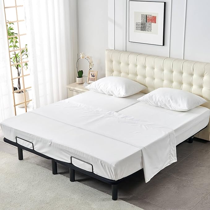 Kingnex Half Split Top King Sheets Set