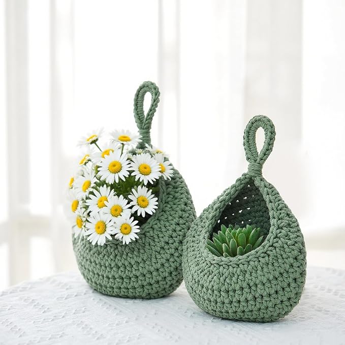 Honeydak Boho Decor Hanging Wall Baskets
