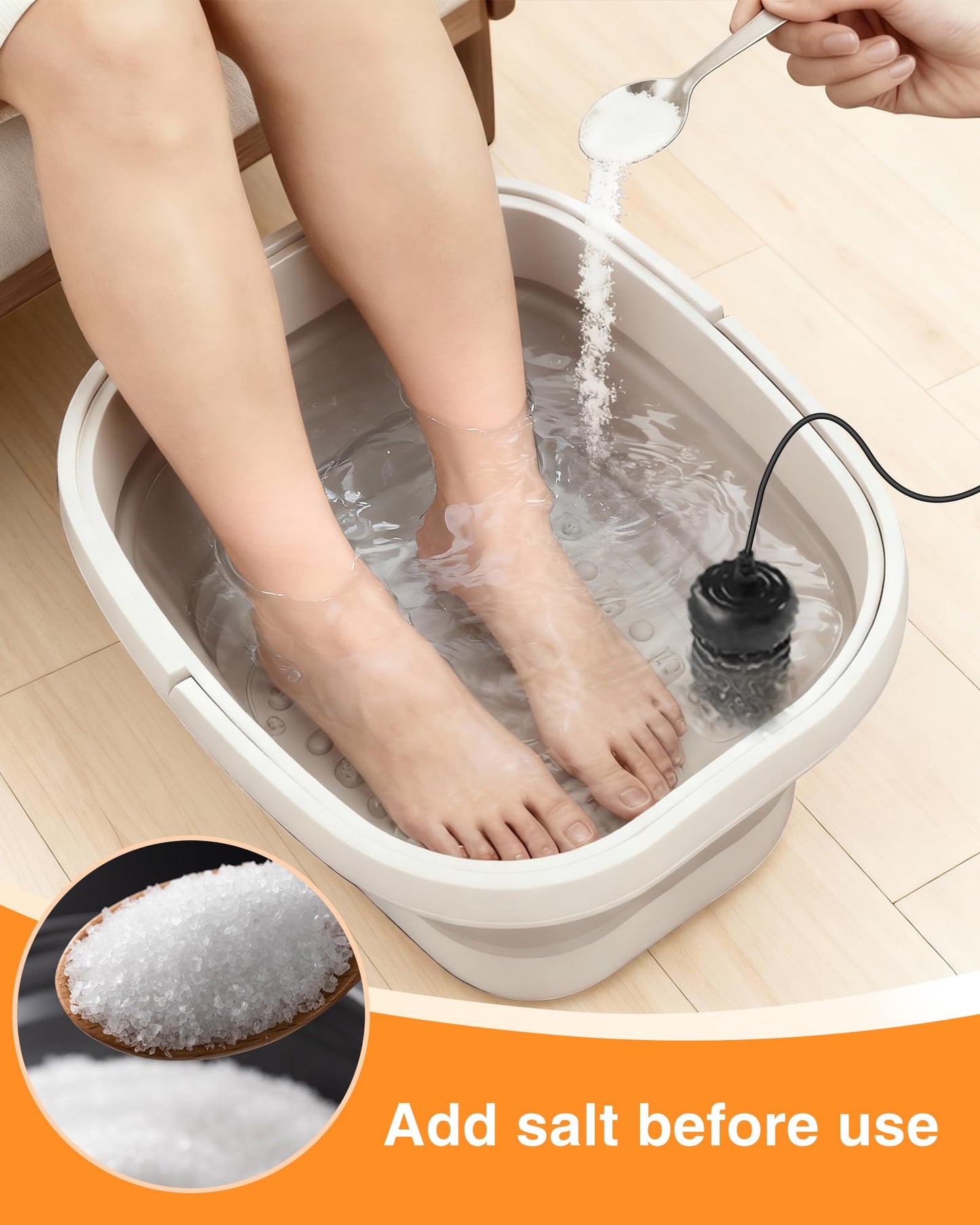Ionic Foot Detox Machine,Foot Spa at Home detox,Ion Detox Foot Bath Cleanse Machine to Remove Toxins-2 Arrays,80 Disposable Foot Bath Liners,Detox Sea Salt,Upgraded Durable Basin