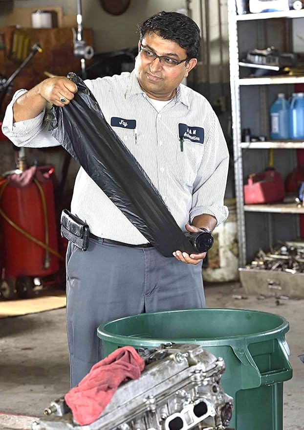 Aluf Plastics - COEX 3 Ply Garbage Bags, 33 Gallon, 1.5 Mil