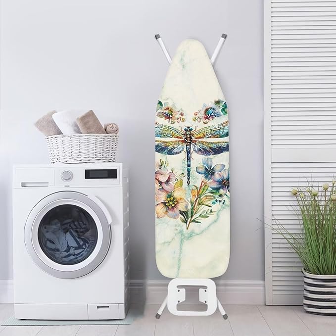 Dragonfly Ironing Board Cover Standard Size 15 x 54 Stain Resistant Fasteners