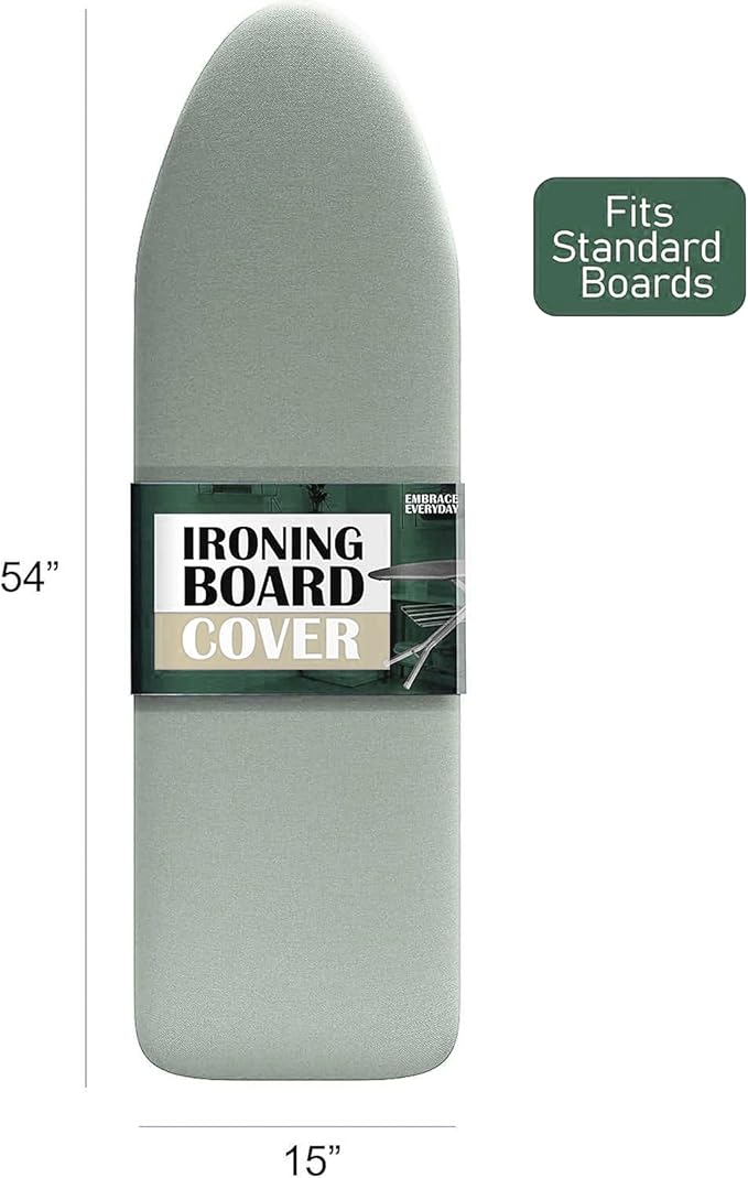 Hearth & Harbor Ironing Board Cover and Pad 15x54 Full Size, Thick Heavy Duty