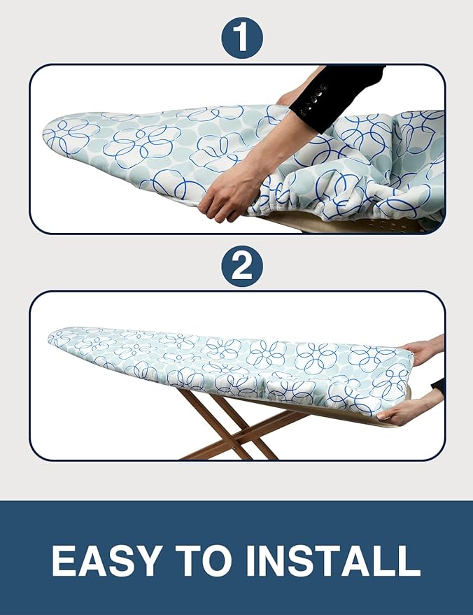Ironing Board Cover and Pad, Resist Scorching and Staining, 15x54 Reflective