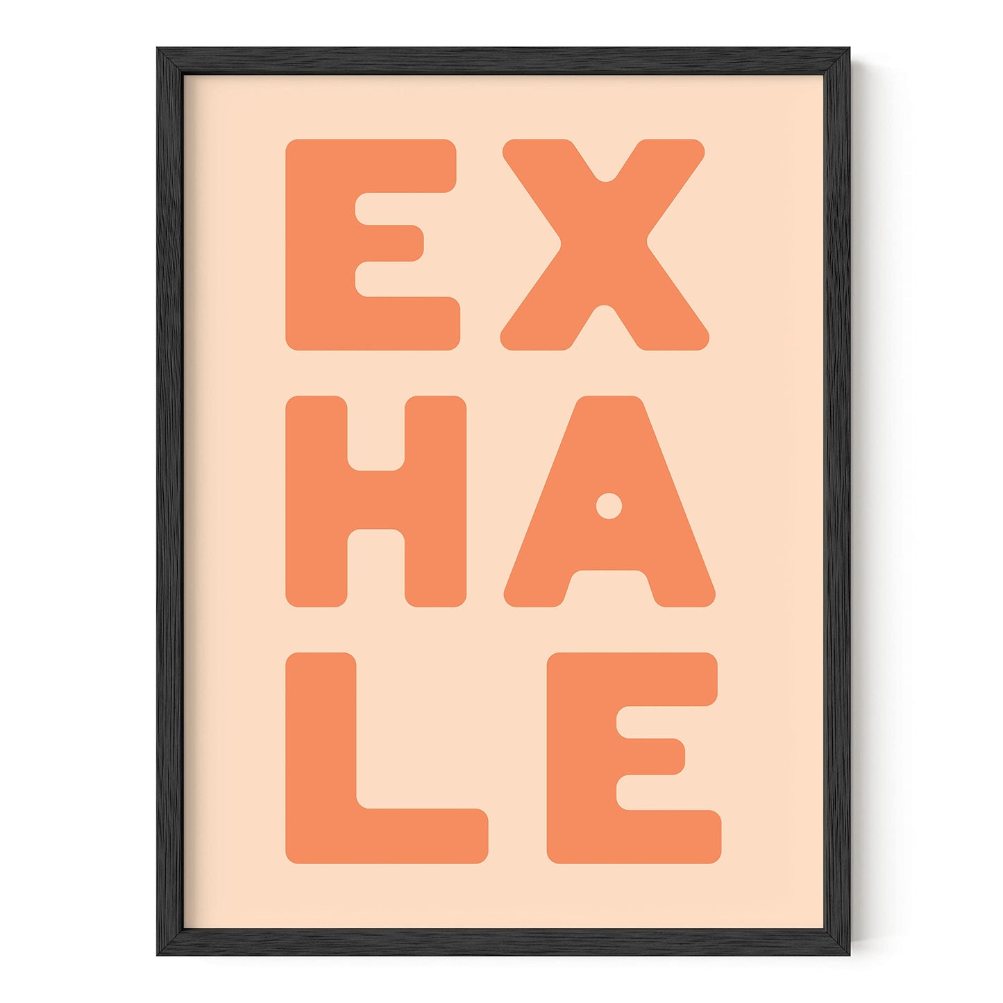 HAUS AND HUES Inhale Exhale Wall Art and Yoga Poster - Inhale Exhale Prints and Yoga Quotes Wall Decor | Inhale Wall Art Poster Wall Decor Meditation Art | Unframed 12"x16"