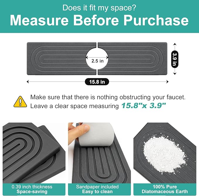 Small Quick Drying Stone Sink Protectors