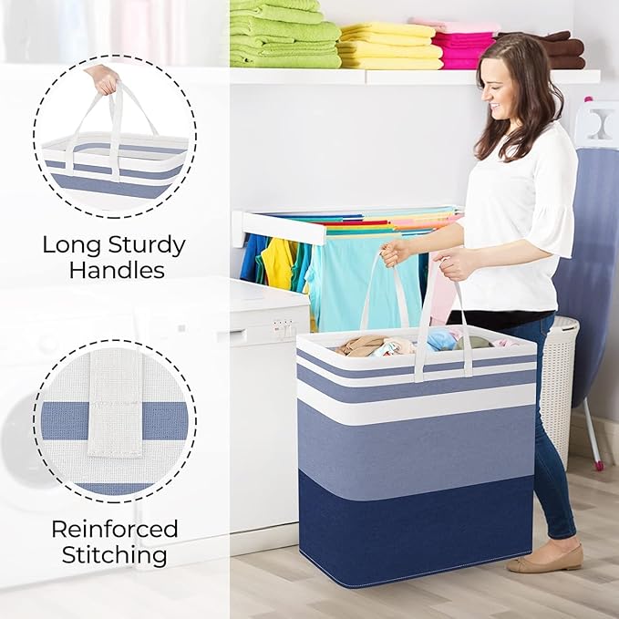 StorageRight Laundry Basket Hamper Large Collapsible Laundry Hamper