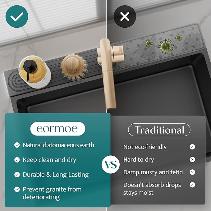 Diatomite Kitchen Faucet Mat