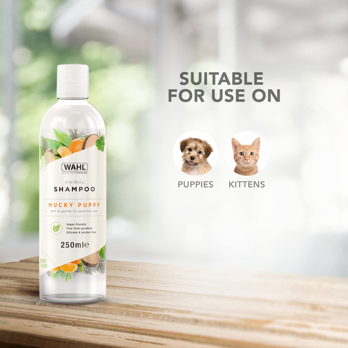 Wahl Mucky Puppy Shampoo, Dog Shampoo, Shampoo for Pets, Gentle Pet Friendly Formula, Sensitive Skin, Shampoo for Young Animals, Ready-to-Use, Remove Dirt.