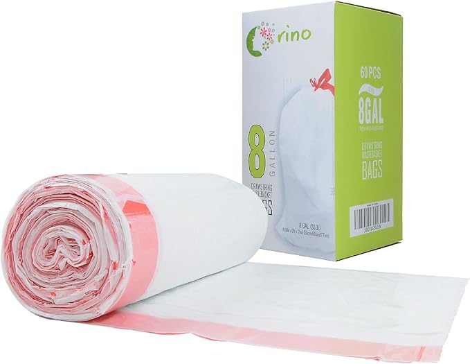Orino Ultra Strong Garbage Bags 8 Gallon Trash Can Liners