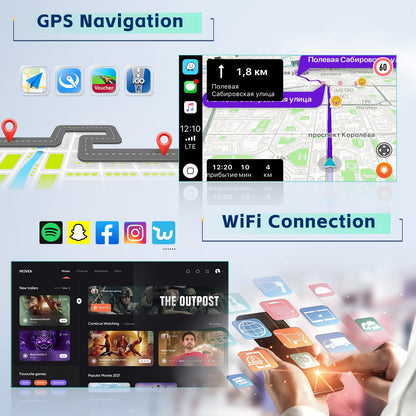 5Ghz WiFi [8Core 4G+64G] Android 15 Car Radio for Ford F150/F250/F350 2004-2014 Fusion Edge Explorer Taurus Car Stereo with Carplay Android Auto, 7 Inch HD Touchscreen with GPS Bluetooth FM/RDS SWC