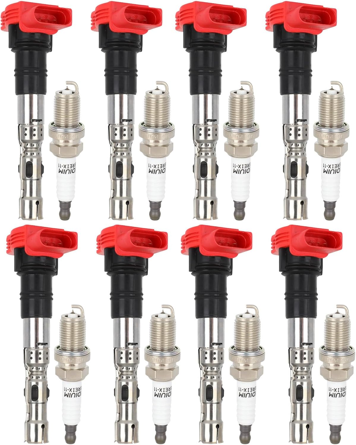ECCPP 3 ignition coils with 3 iridium Spark Plugs,UF808,coils packs,for Smart Fortwo 2016-2017 0.9L‎224332428R,UF-808