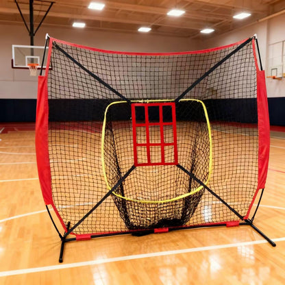 Adjustable Strike Zone Target for Baseball and Softball Net,9 Hole Throwing Pitching Hitting Batting Catching Practice Target, Pitcher Accuracy Training Aids