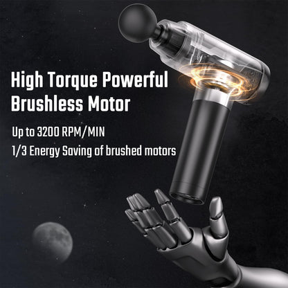 cotsoco Massage Gun, Muscle Massage Gun Deep Tissue Back Massager for Pain Relief, 20 Speeds Handheld Electric Massager Tool with Silent Brushless Motor, Suitable for Gym Office Home Travel