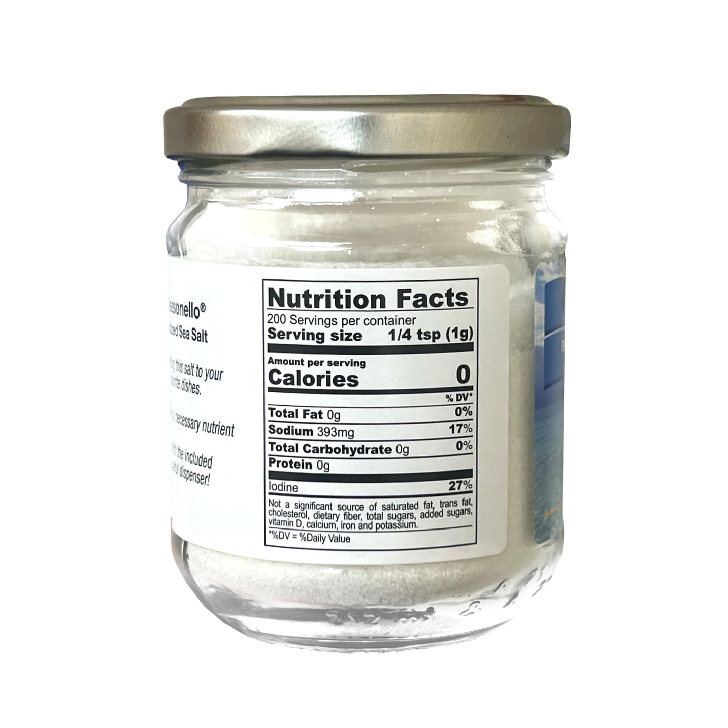 Sanniti Seasonello Fine Iodized Sea Salt, 7.05 oz – From The Sardanian Sea, Gluten-Free, With Protected Iodine, Great for All Your Dishes [Pack of 3]