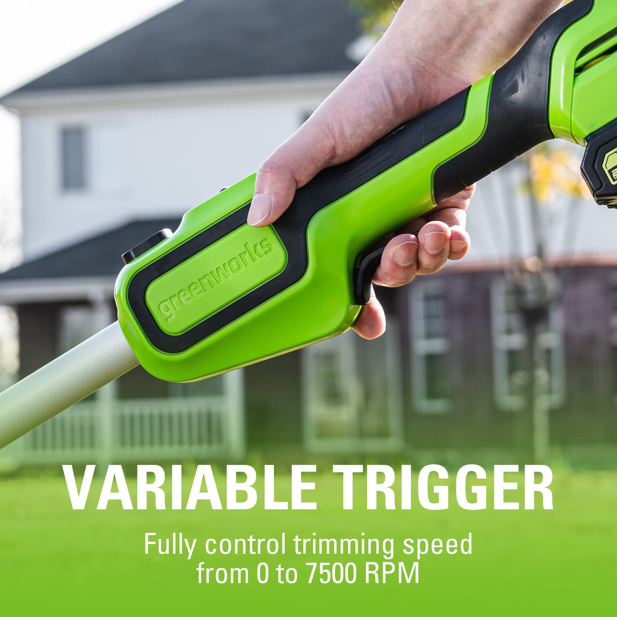 Greenworks 24V 13-Inch Brushless String Trimmer (Gen 2), 4.0Ah USB Battery and Charger Included
