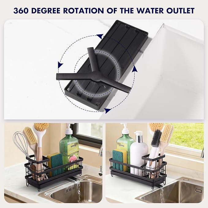 Sponge Holder for Kitchen Sink, Sink Caddy Organizer